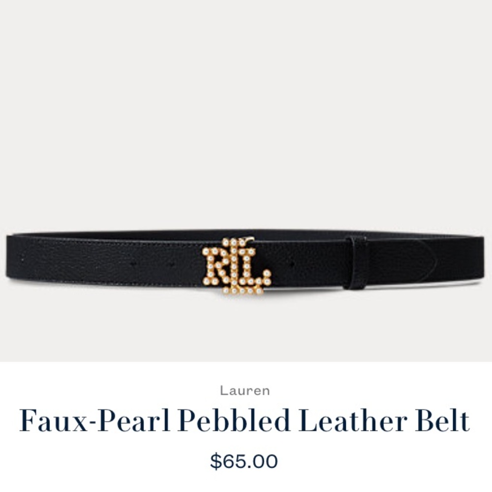 Re-listed EUC RL Pearl Belt